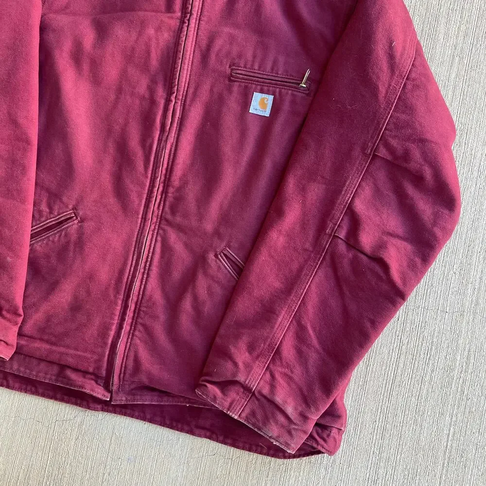 Carhartt WOMENS WJ141 pink hooded work wear jacket